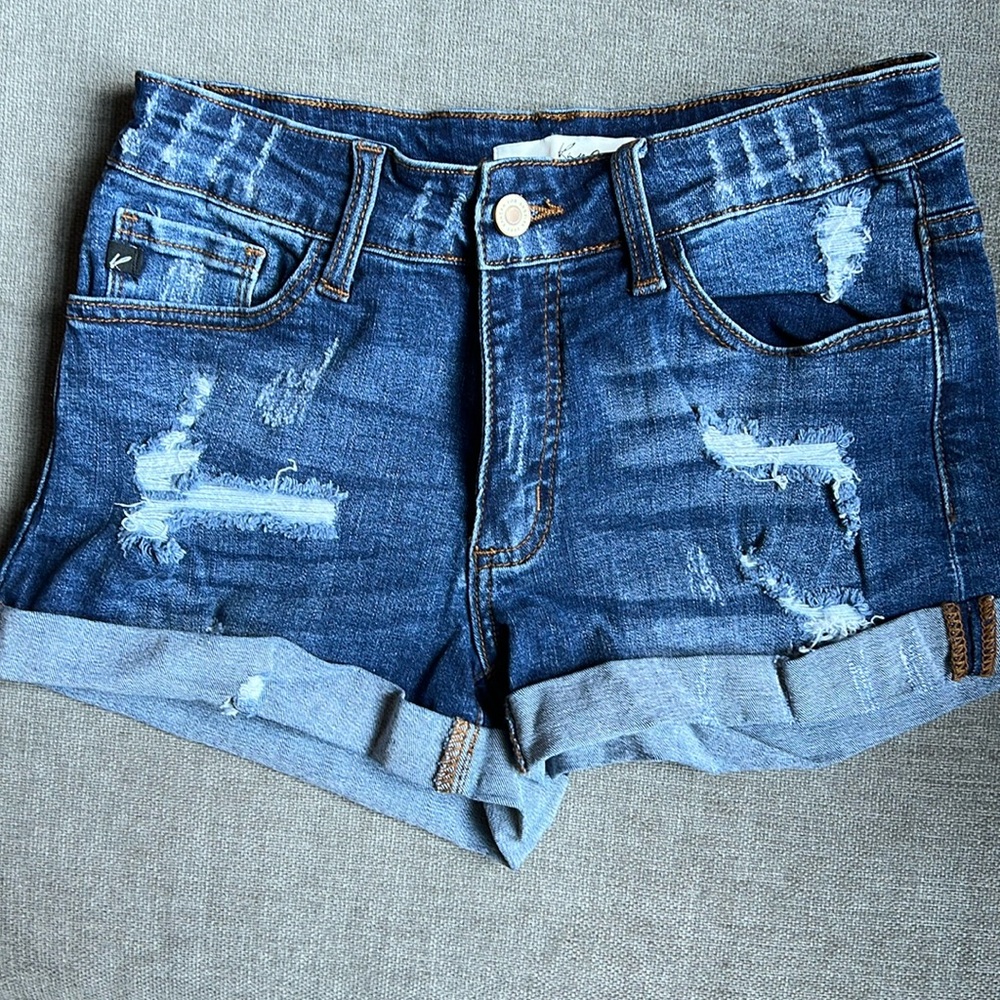 KanCan Distressed Denim Jean Shorts